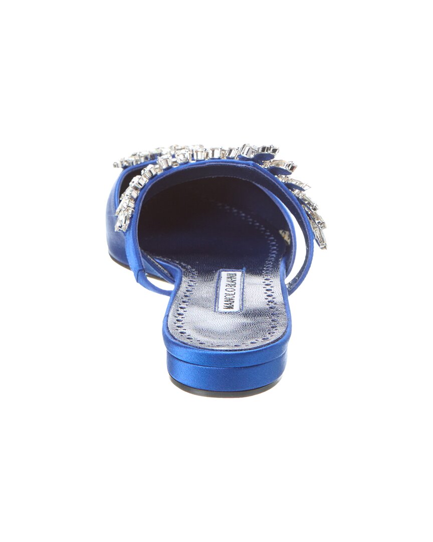 Manolo Blahnik Lurum Satin Flat – Bluefly