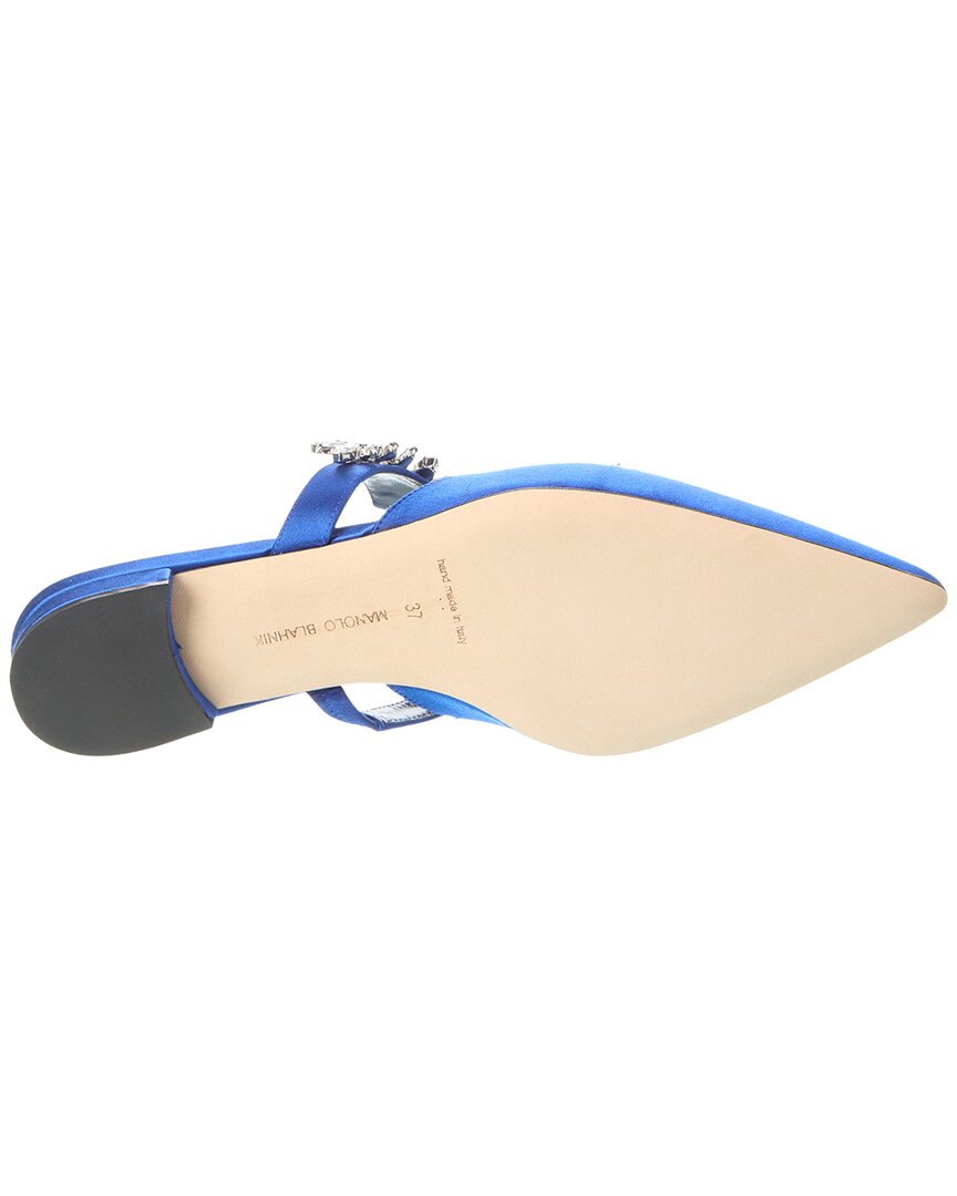 Manolo Blahnik Lurum Satin Flat – Bluefly