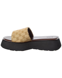 Gucci Gucci Gg Canvas Platform Sandal