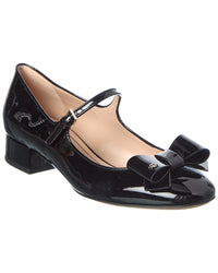 Gucci Bow Patent Ballerina Flat