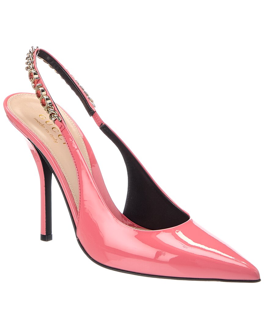 Gucci Gucci Signoria Patent Slingback Pump