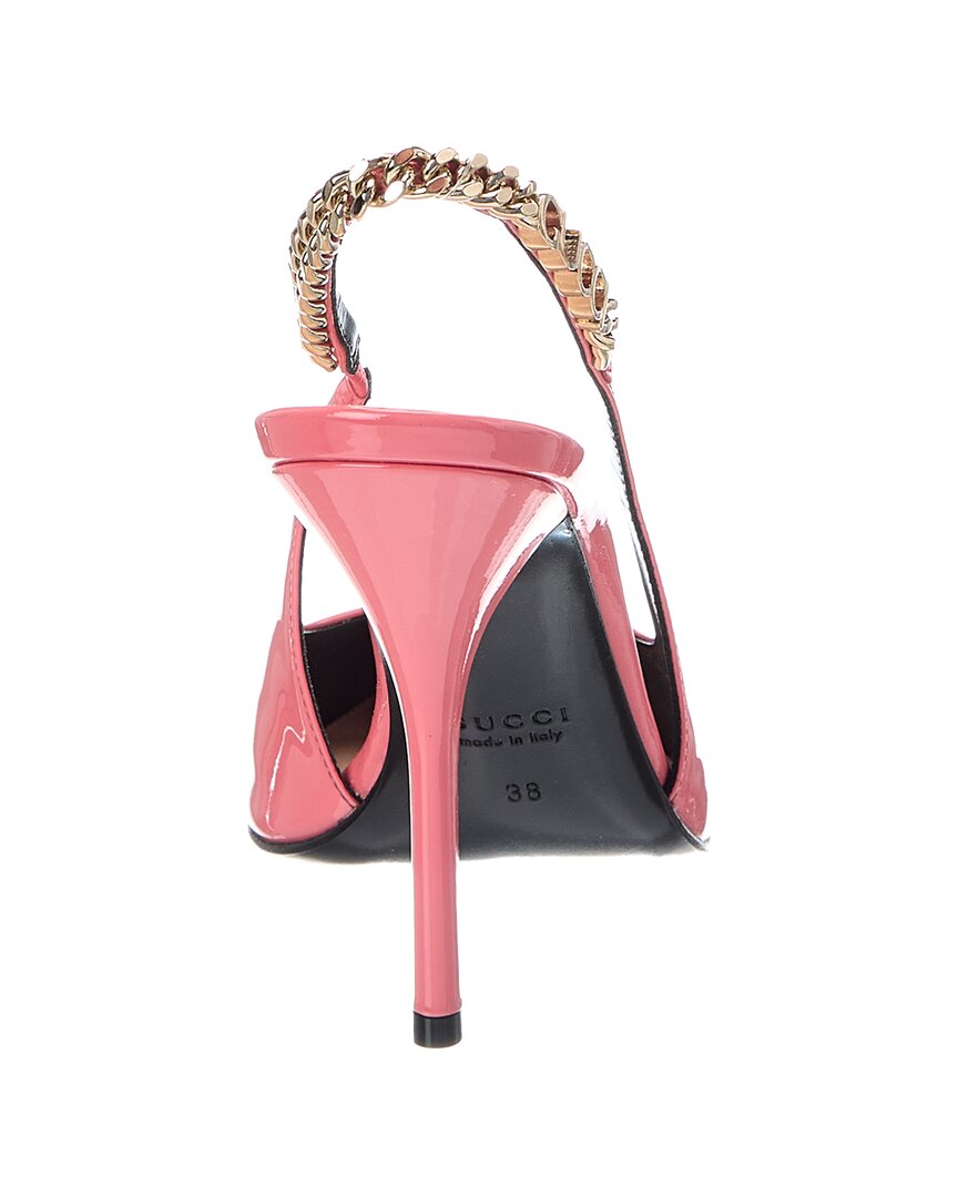 Gucci Gucci Signoria Patent Slingback Pump