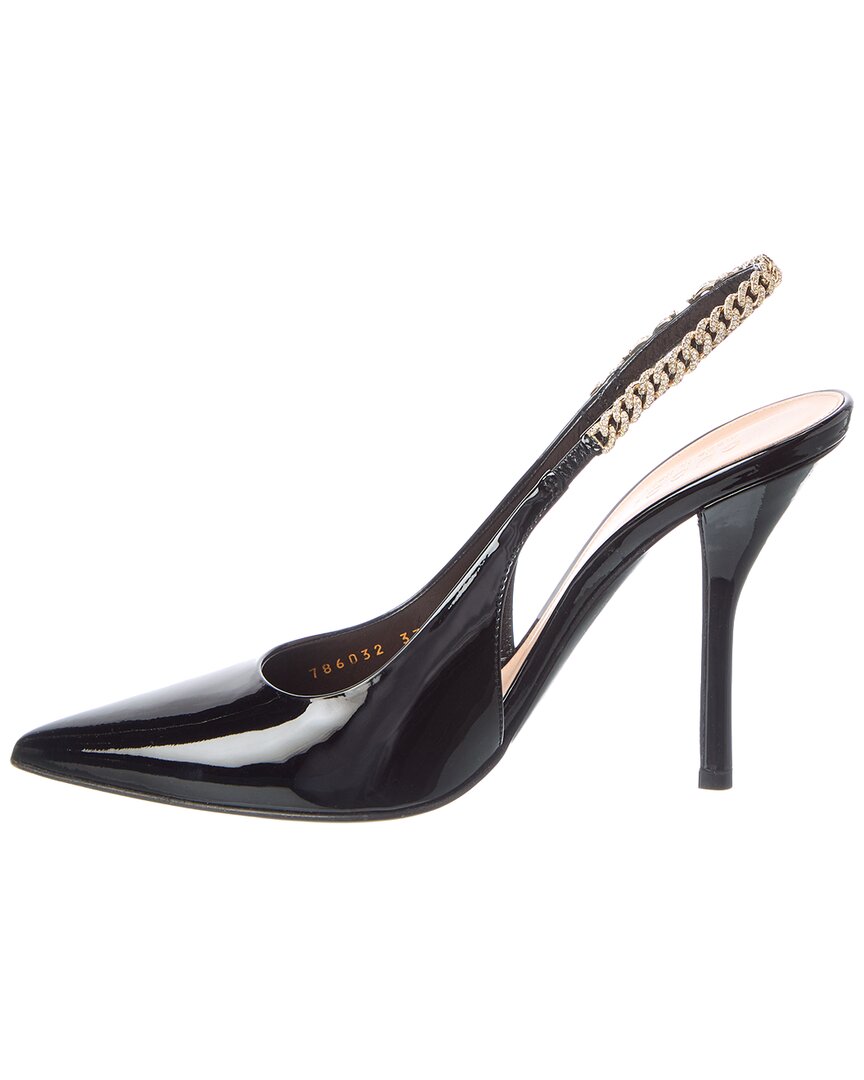Gucci Gucci Signoria Patent Slingback Pump