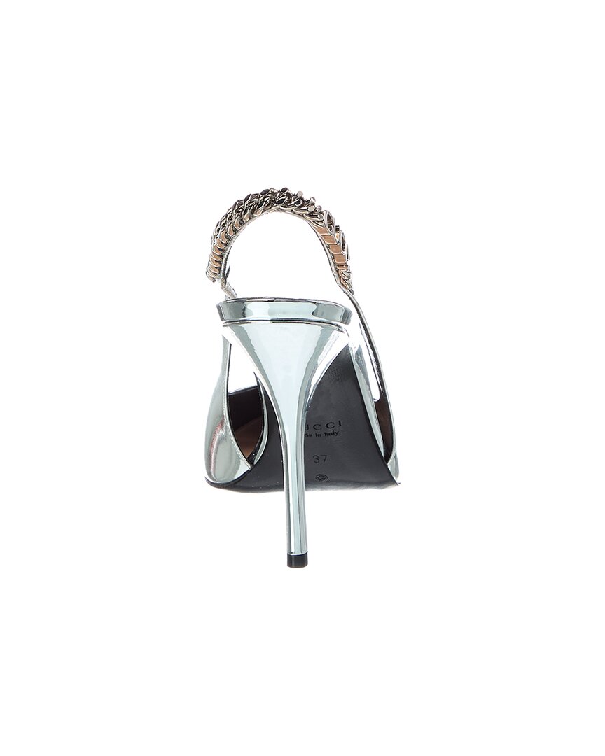 Gucci Gucci Signoria Leather Slingback Pump
