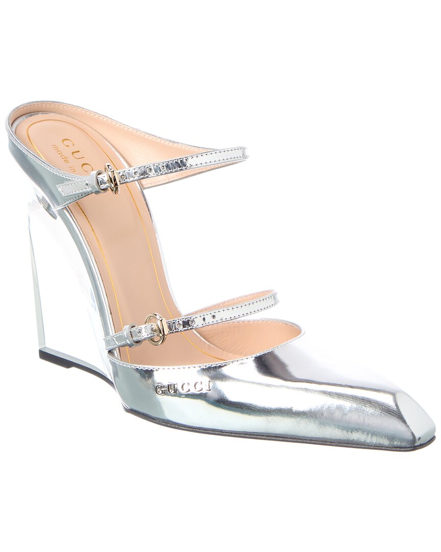 Gucci Gucci Logo Leather Pump