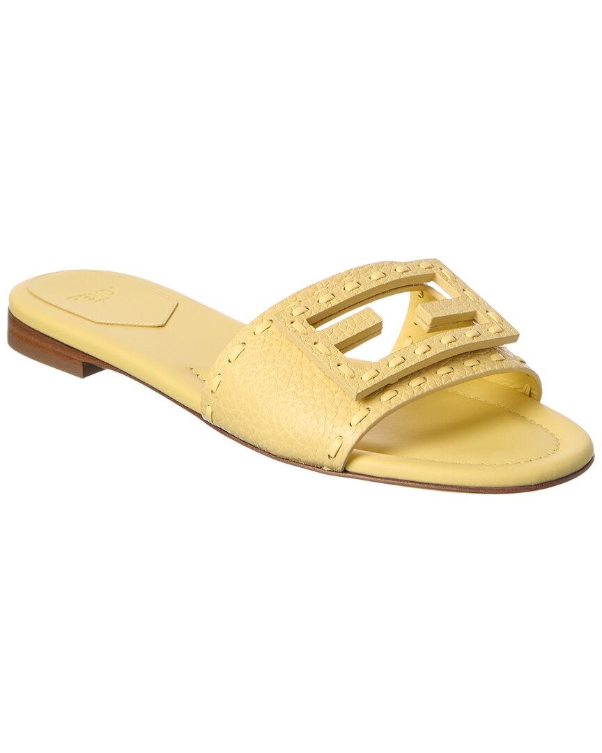 Fendi Baguette Leather Sandal