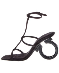 Ferragamo Ferragamo Elina X5 Suede Sandal