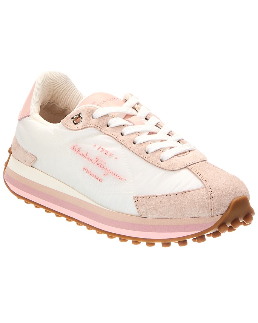 Ferragamo Ferragamo Iggy Suede & Canvas Sneaker