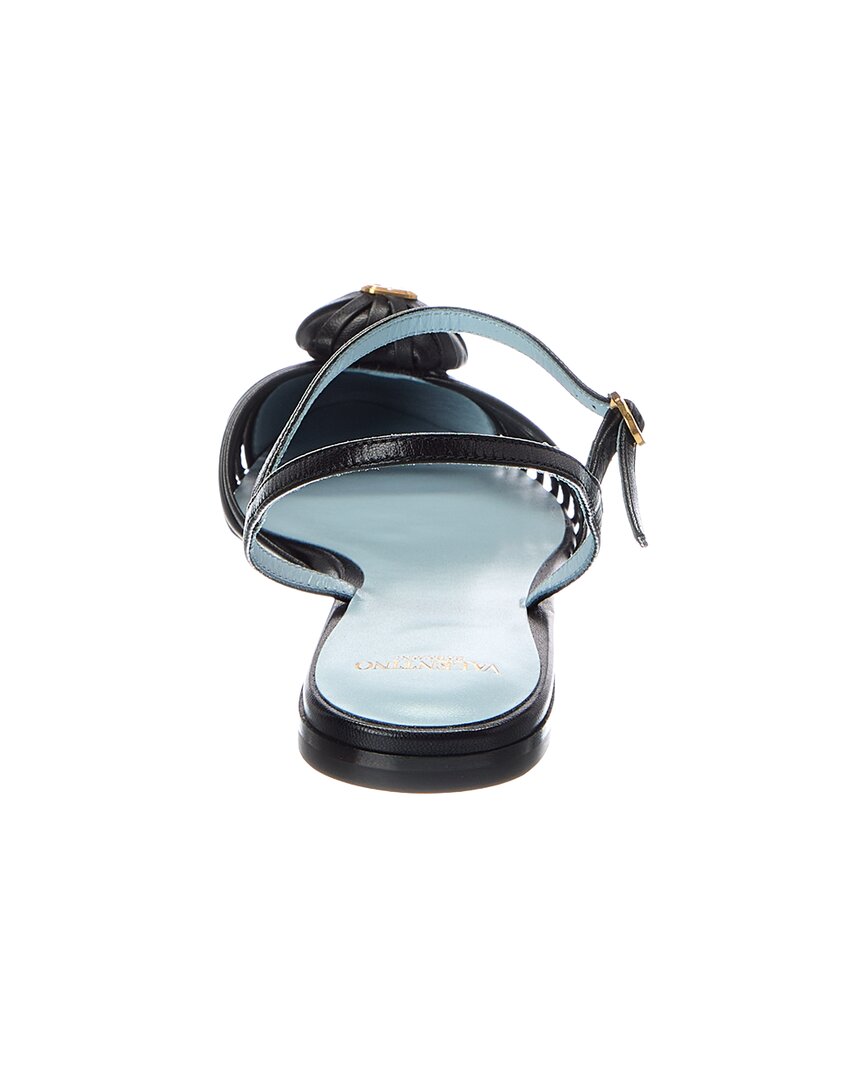 Valentino Valentino Vlogo Signature Leather Sandal