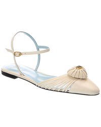 Valentino Valentino Vlogo Signature Leather Sandal