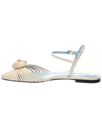 Valentino Valentino Vlogo Signature Leather Sandal