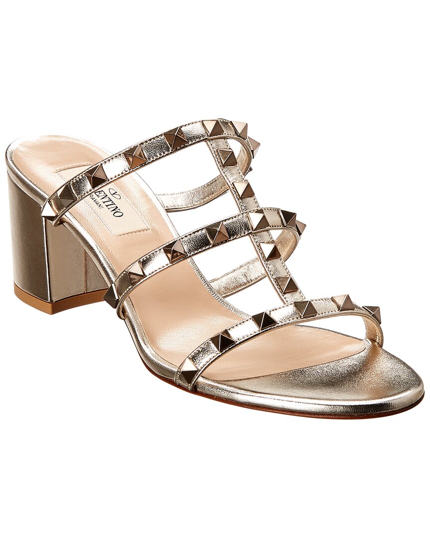 Valentino Valentino Rockstud Caged 60 Leather Sandal
