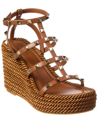 Valentino Valentino Rockstud Caged 95 Leather Sandal