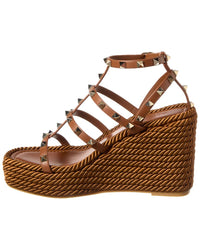 Valentino Valentino Rockstud Caged 95 Leather Sandal