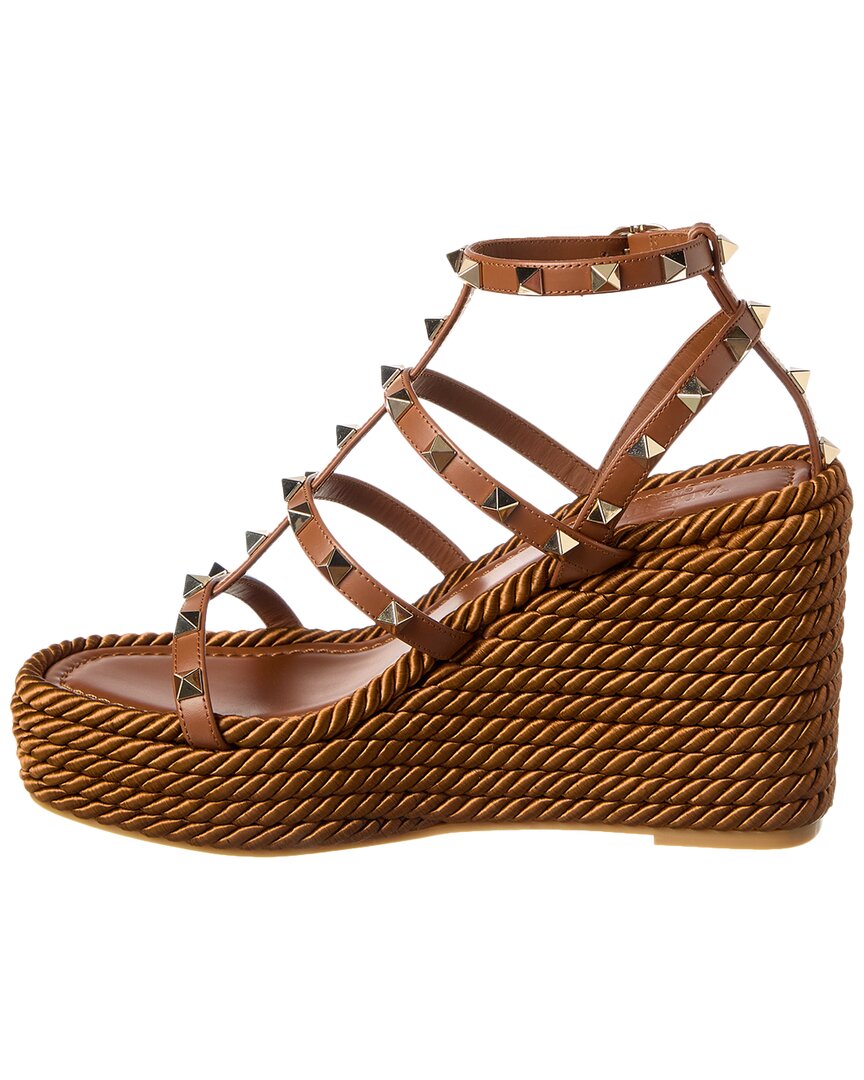 Valentino Valentino Rockstud Caged 95 Leather Sandal