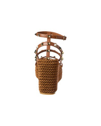 Valentino Valentino Rockstud Caged 95 Leather Sandal