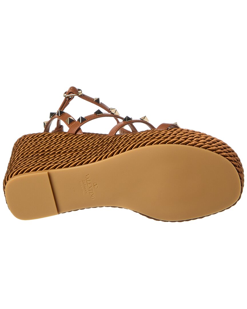 Valentino Valentino Rockstud Caged 95 Leather Sandal