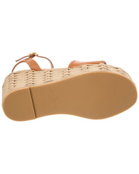 Valentino Valentino Vlogo Signature 120 Grainy Leather Wedge Sandal