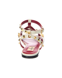 Valentino Valentino Vlogo Signature Rockstud Leather Sandal