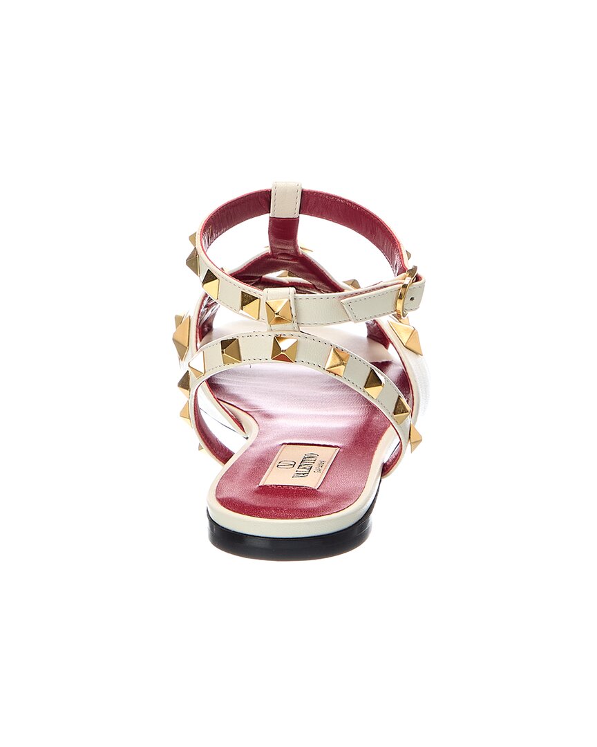 Valentino Valentino Vlogo Signature Rockstud Leather Sandal