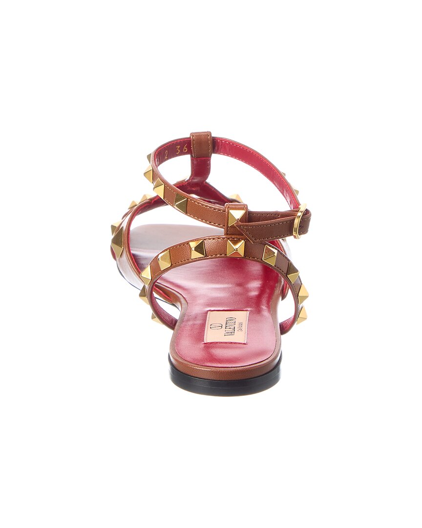Valentino Valentino Vlogo Signature Rockstud Leather Sandal