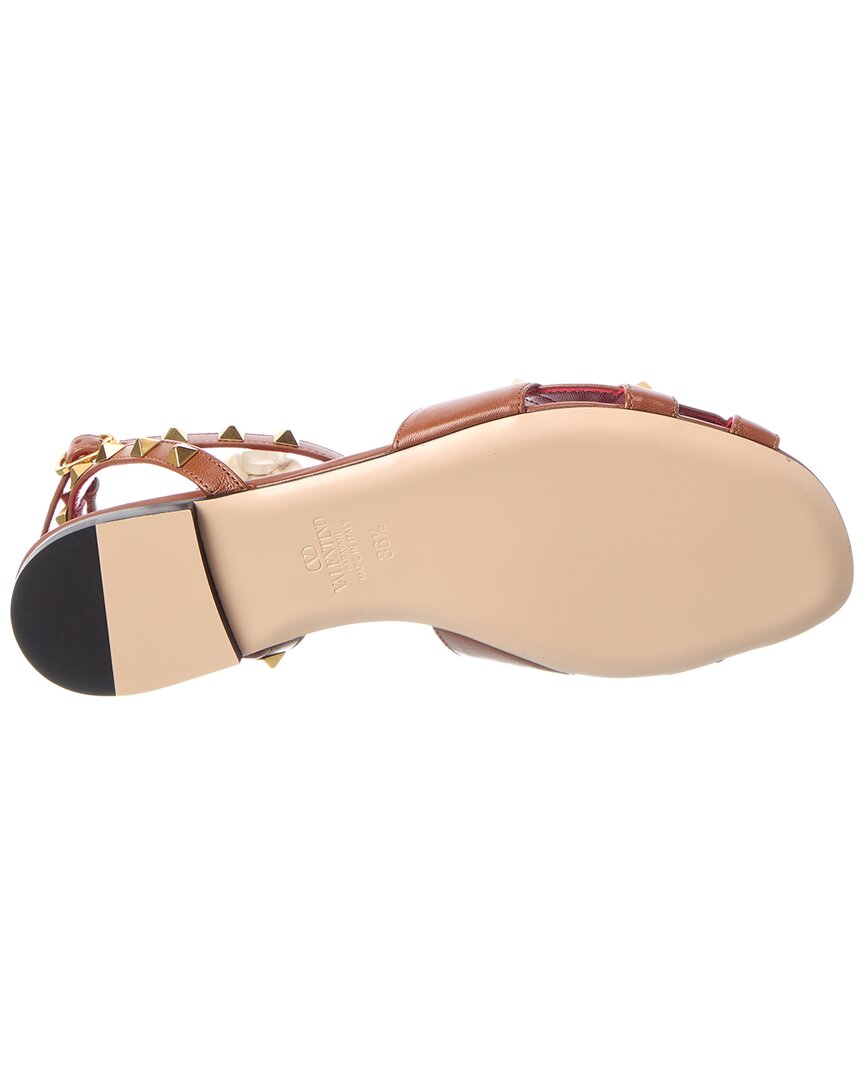 Valentino Valentino Vlogo Signature Rockstud Leather Sandal