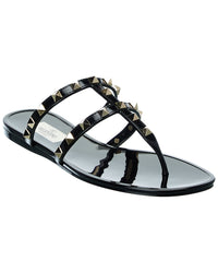 Valentino Valentino Rockstud Caged Rubber Sandal