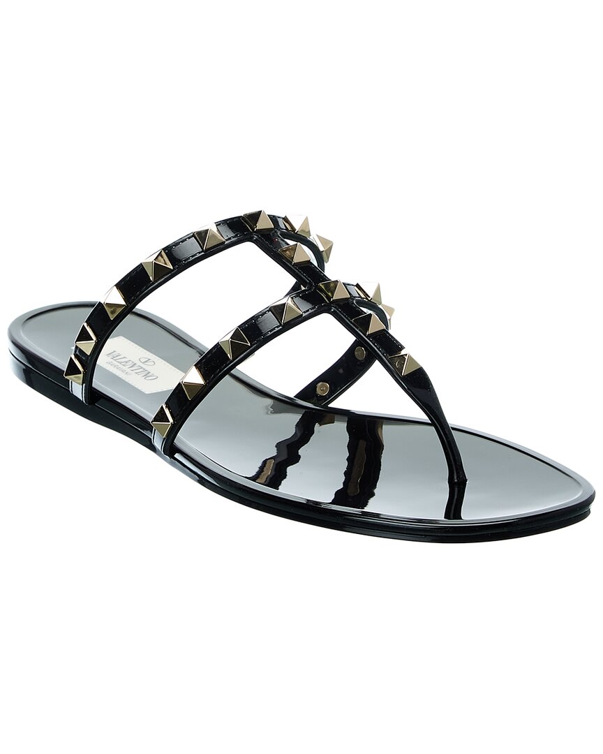Valentino Valentino Rockstud Caged Rubber Sandal