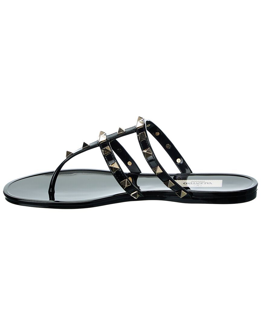 Valentino Valentino Rockstud Caged Rubber Sandal
