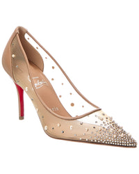 Christian Louboutin Christian Louboutin Mizz Z Degrastrass 90 Mesh & Leather Pump