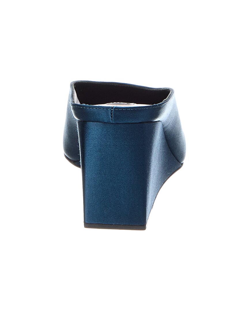 Alaia Cube Silk Wedge Mule