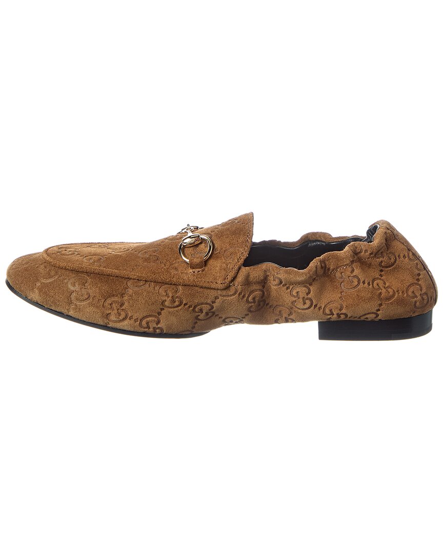 Gucci Jordaan Gg Suede Loafer
