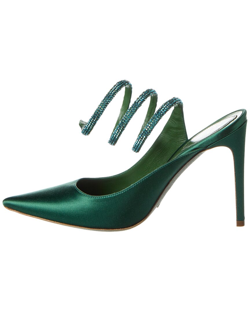 René Caovilla Cleo Satin Pump