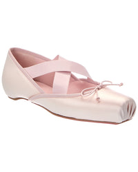 Christian Louboutin Christian Louboutin Cassiasticina Silk Ballerina Flat