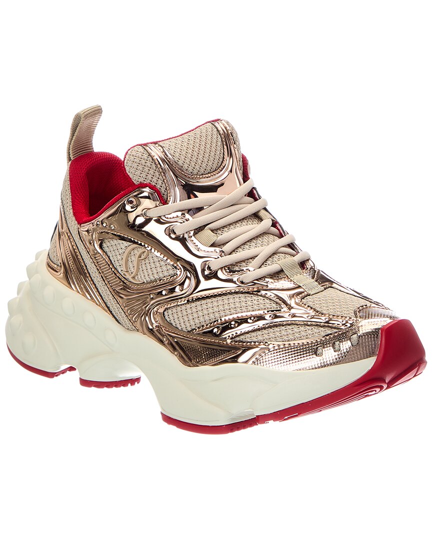 Christian Louboutin Christian Louboutin So Flo Leather & Canvas Sneaker
