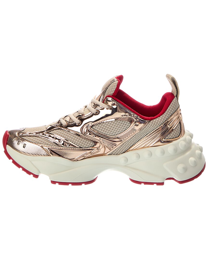 Christian Louboutin Christian Louboutin So Flo Leather & Canvas Sneaker