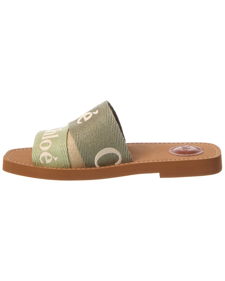 Chloe Woody Logo Canvas Slide