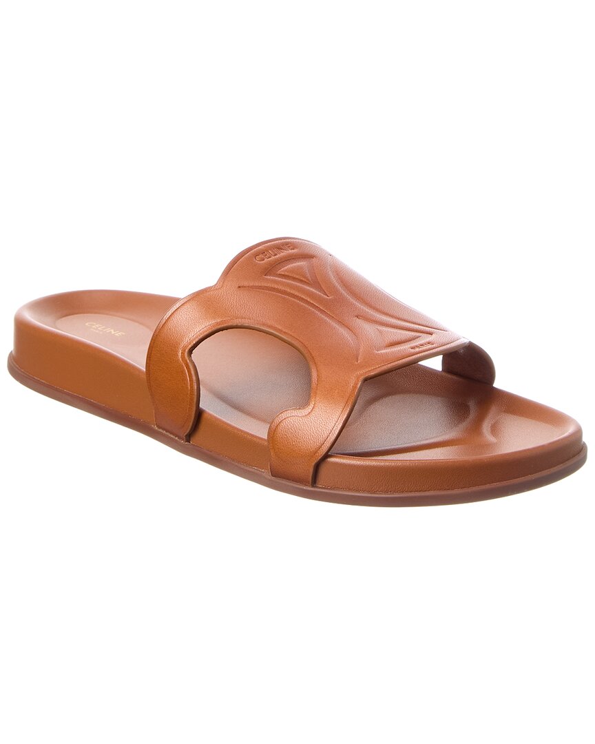 CELINE Celine Troimphe Leather Sandal