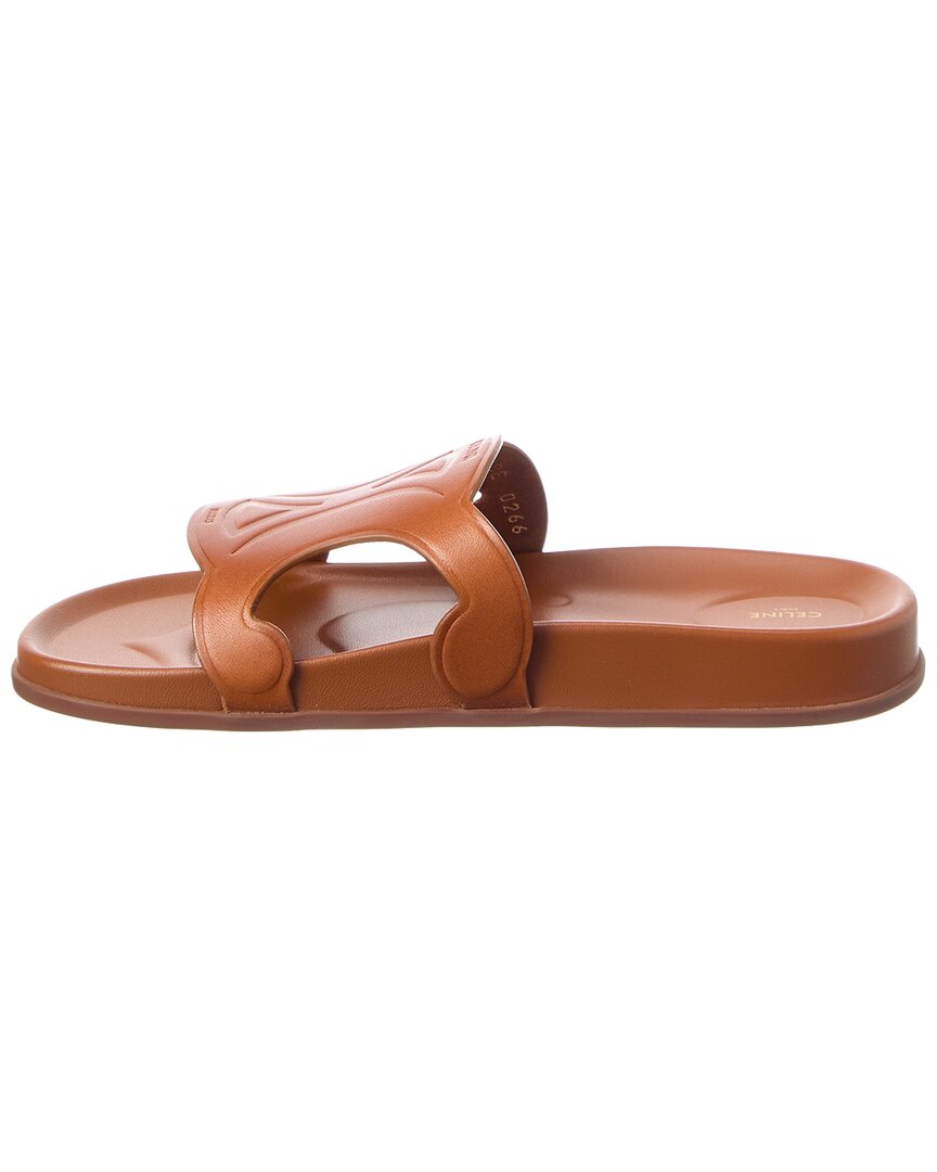 CELINE Celine Troimphe Leather Sandal