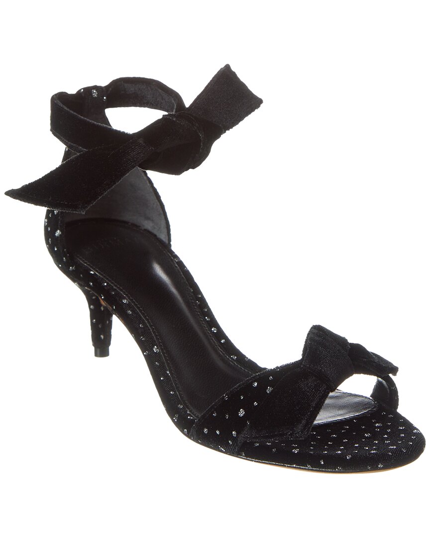 Alexandre Birman Clarita 50 Velvet Sandal Black 36