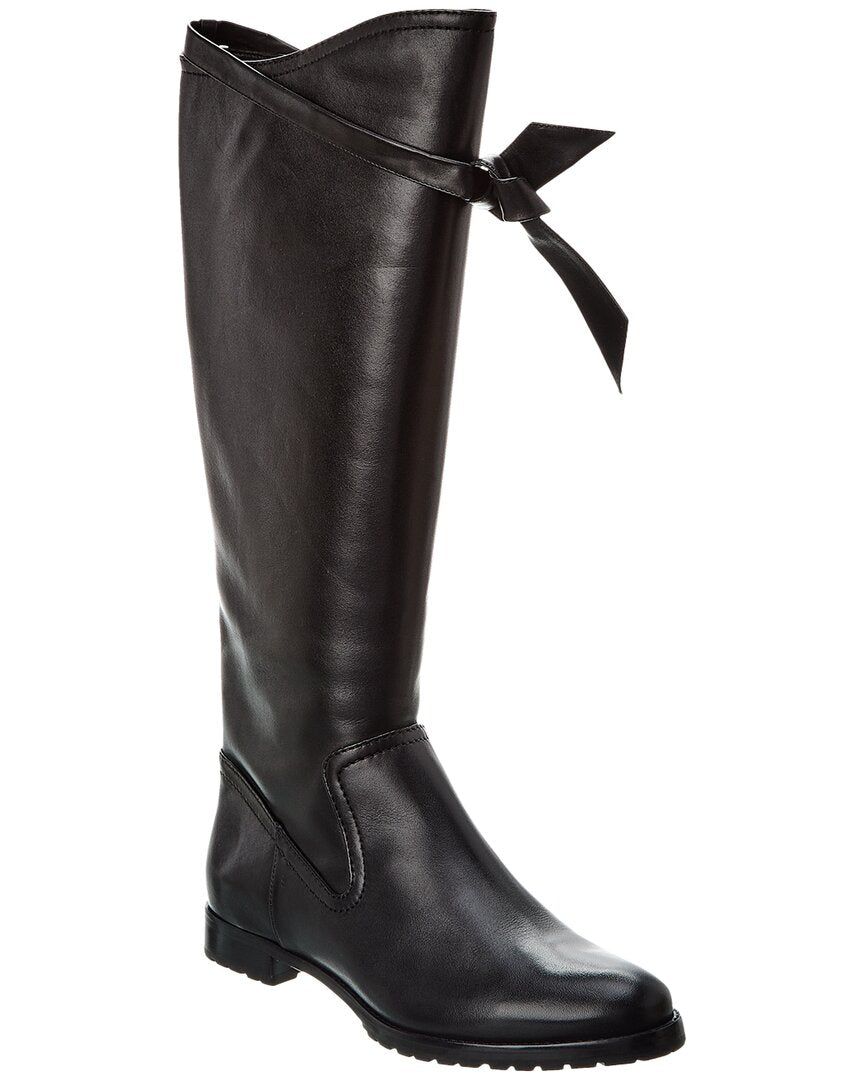 Alexandre Birman Clarita Saddlery Leather Knee-High Boot Black 36