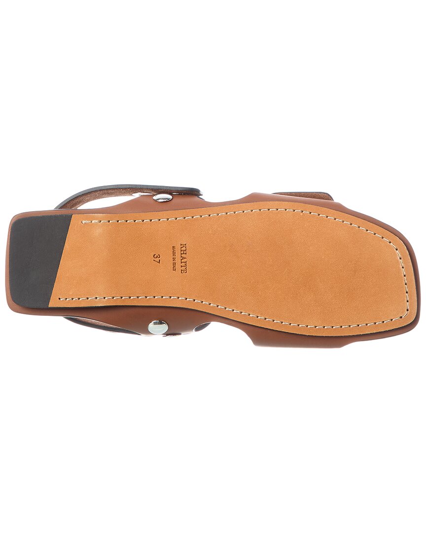 Khaite Boden Leather Flat Sandal