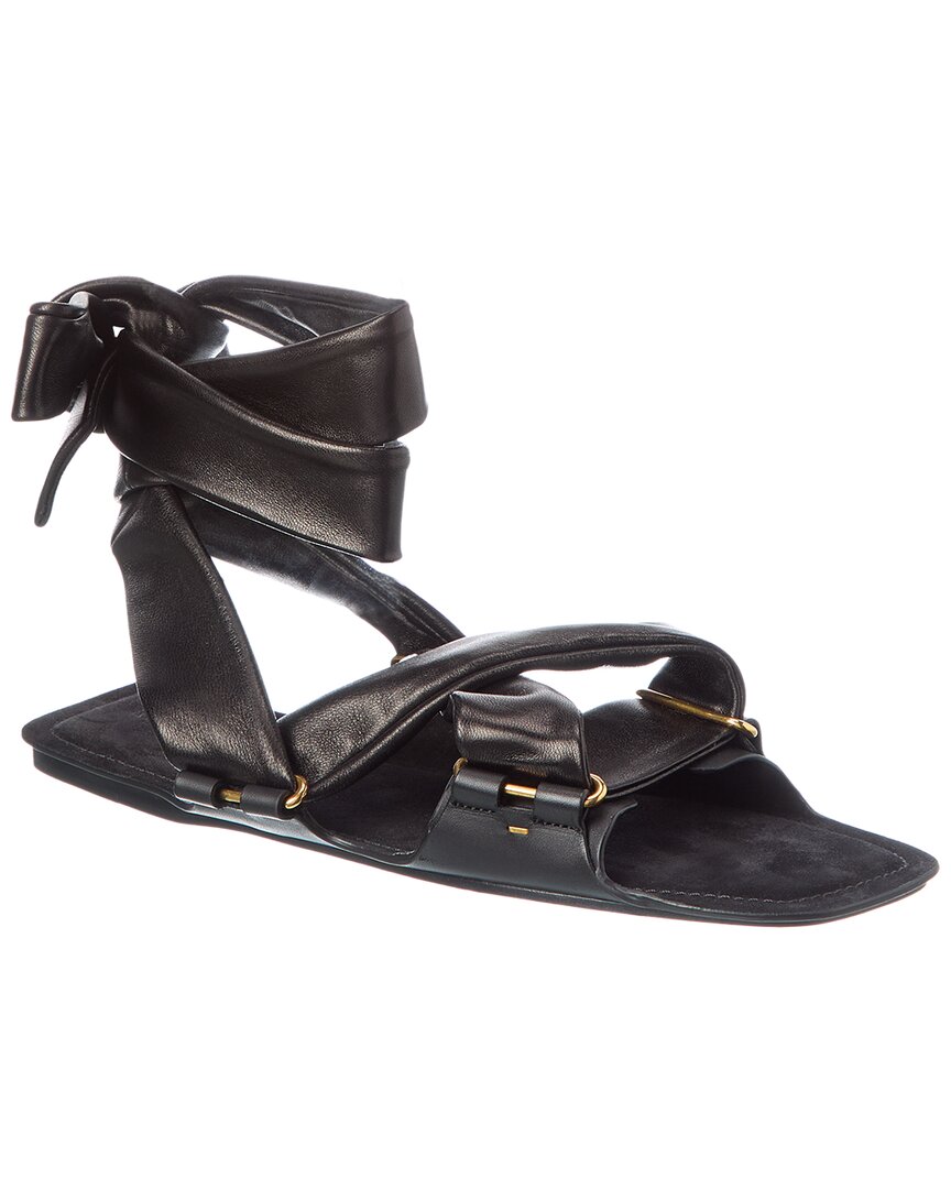 Khaite Boden Tied Leather Flat Sandal