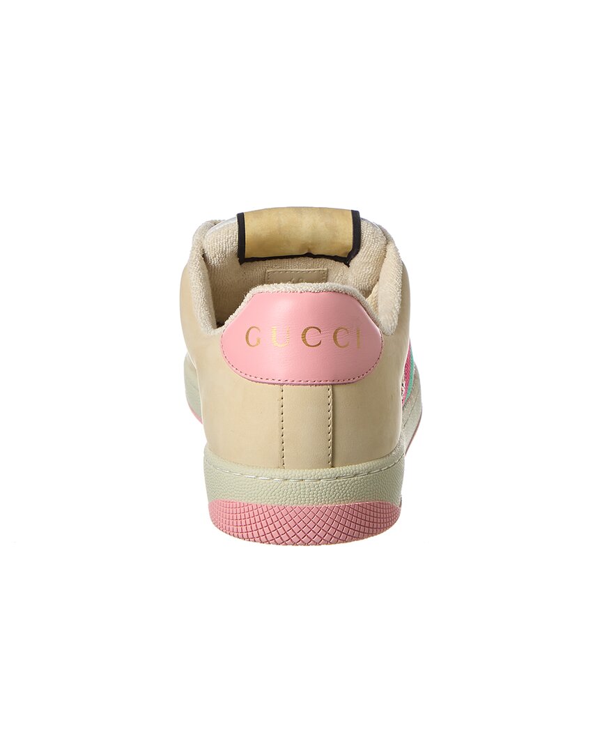 Gucci Gucci Screener Crystal Gg Canvas & Leather Sneaker