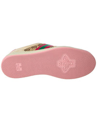 Gucci Gucci Screener Crystal Gg Canvas & Leather Sneaker