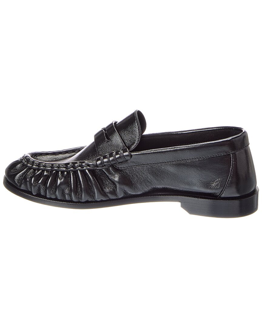 Saint Laurent Le Shiny Leather Loafer