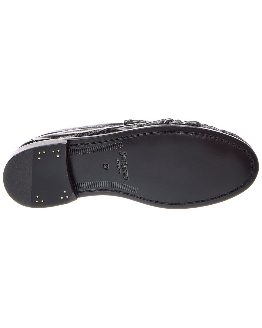 Saint Laurent Le Shiny Leather Loafer