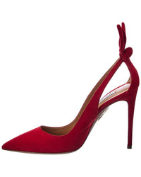 Aquazzura Aquazzura Bow Tie 105 Suede Pump