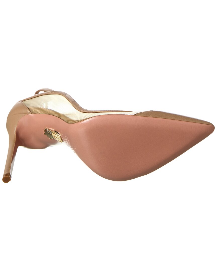 Aquazzura Secret Affair 105 Leather & Mesh Pump
