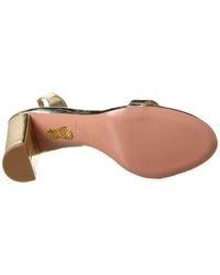 Aquazzura Aquazzura So Nude Block Leather Slingback Sandals